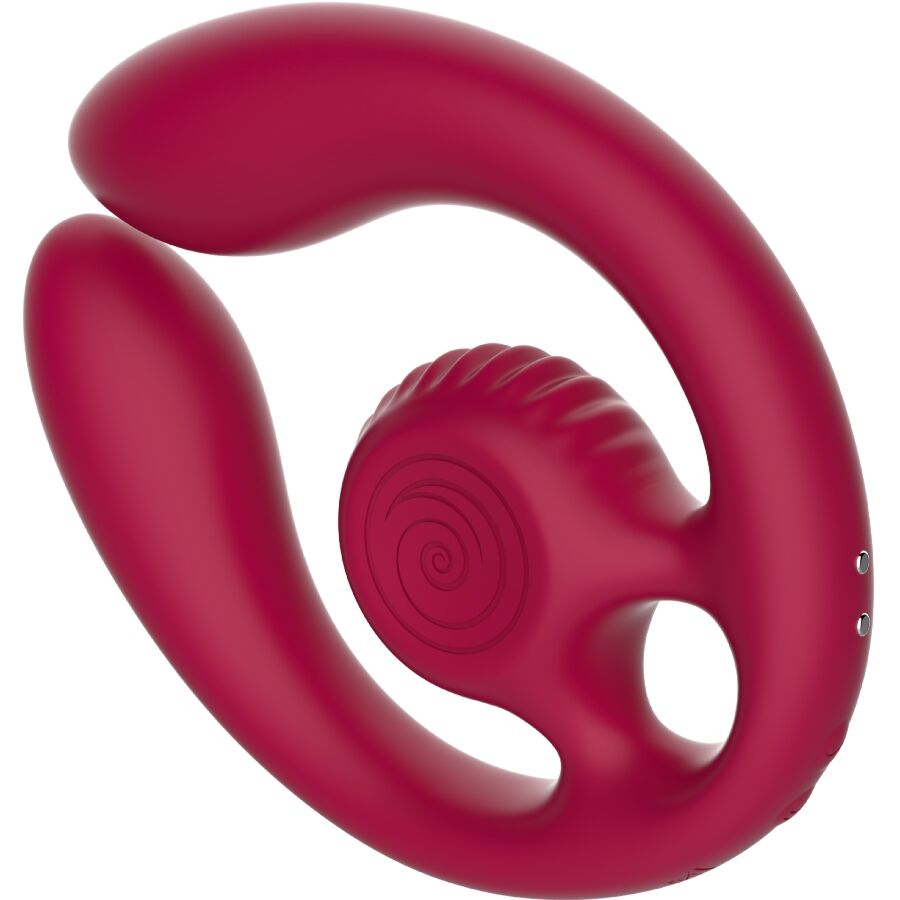 SNAIL VIBE - GIZI DUO PAARSTIMULATOR FERNBEDIENUNG BURGUND