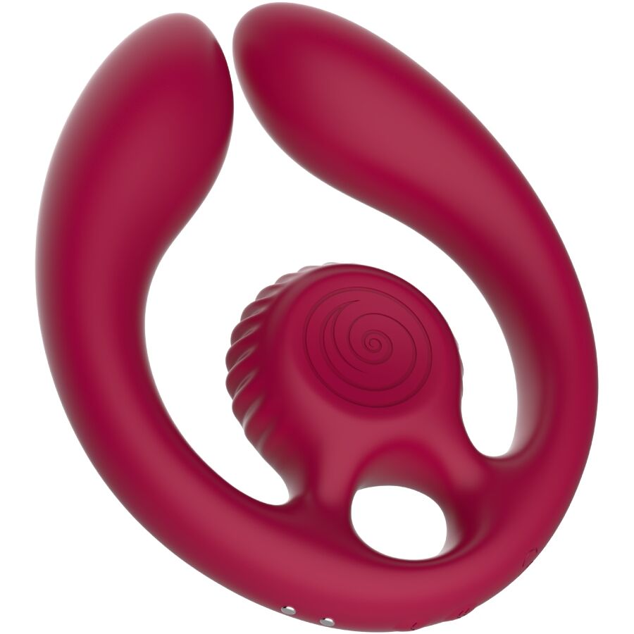 SNAIL VIBE – Gizi Duo Paarstimulator mit Fernbedienung Burgund