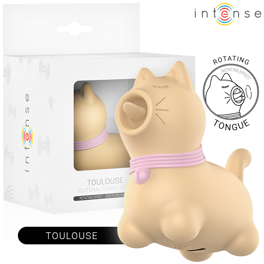 INTENSE – Toulouse Zungenstimulator mit 360°-Rotation, Gelb
