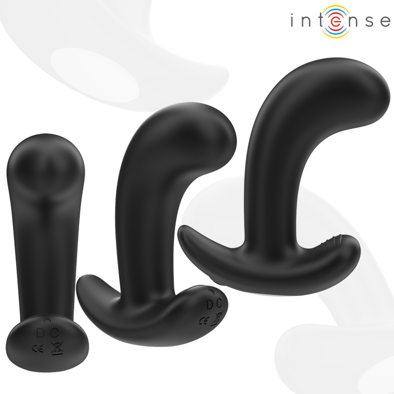 INTENSE - Chandler Analplug, 10 Vibrationsmodi, Schwarz, mit Fernbedienung
