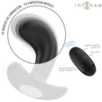 INTENSE - Chandler Analplug, 10 Vibrationsmodi, Schwarz, mit Fernbedienung