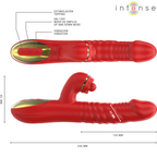 INTENSE - Thalia Vibrator mit Vibrations-, Stoß- und Tapping-Funktion Rot