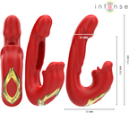 INTENSE - Nathy Doppelvibrator mit multifunktionalem Mundstimulator Rot