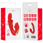 INTENSE - Nathy Doppelvibrator mit multifunktionalem Mundstimulator Rot