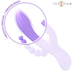 INTENSE - MIKO DREIFACHVIBRATOR RABBIT & STIMULATOR & ANAL 7 VIBRATIONEN LILA