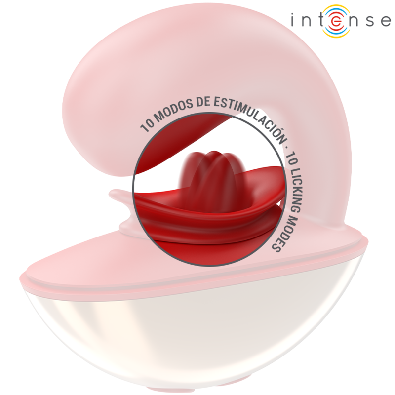 INTENSE - Mariah U-förmiger Vibrator und Stimulator, 10 Vibrationsmodi, Rot