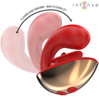 INTENSE - Mariah U-förmiger Vibrator und Stimulator, 10 Vibrationsmodi, Rot
