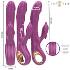 INTENSE - Halle Multifunktionsvibrator mit delfinförmiger Stimulationszunge Lila