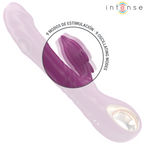 INTENSE - Halle Multifunktionsvibrator mit delfinförmiger Stimulationszunge Lila