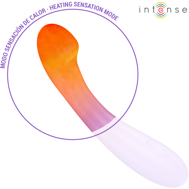 INTENSE - Becky beheizbarer Vibrator, 19 cm, 7 Vibrationsmodi, Lila