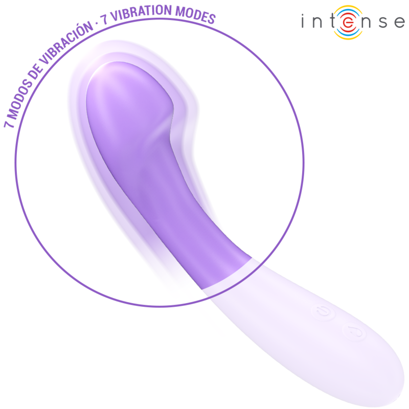 INTENSE - Becky beheizbarer Vibrator, 19 cm, 7 Vibrationsmodi, Lila