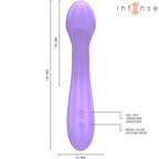 INTENSE - Becky beheizbarer Vibrator, 19 cm, 7 Vibrationsmodi, Lila
