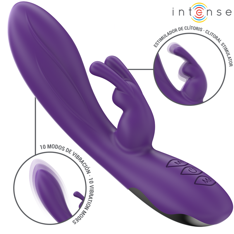 INTENSE - Randall Rabbit Vibrator, 10 Vibrationsmodi, Lila