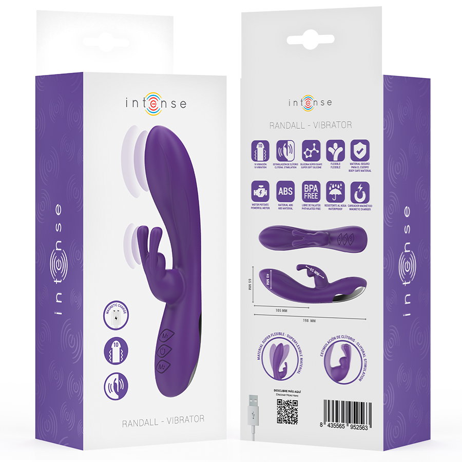 INTENSE - Randall Rabbit Vibrator, 10 Vibrationsmodi, Lila