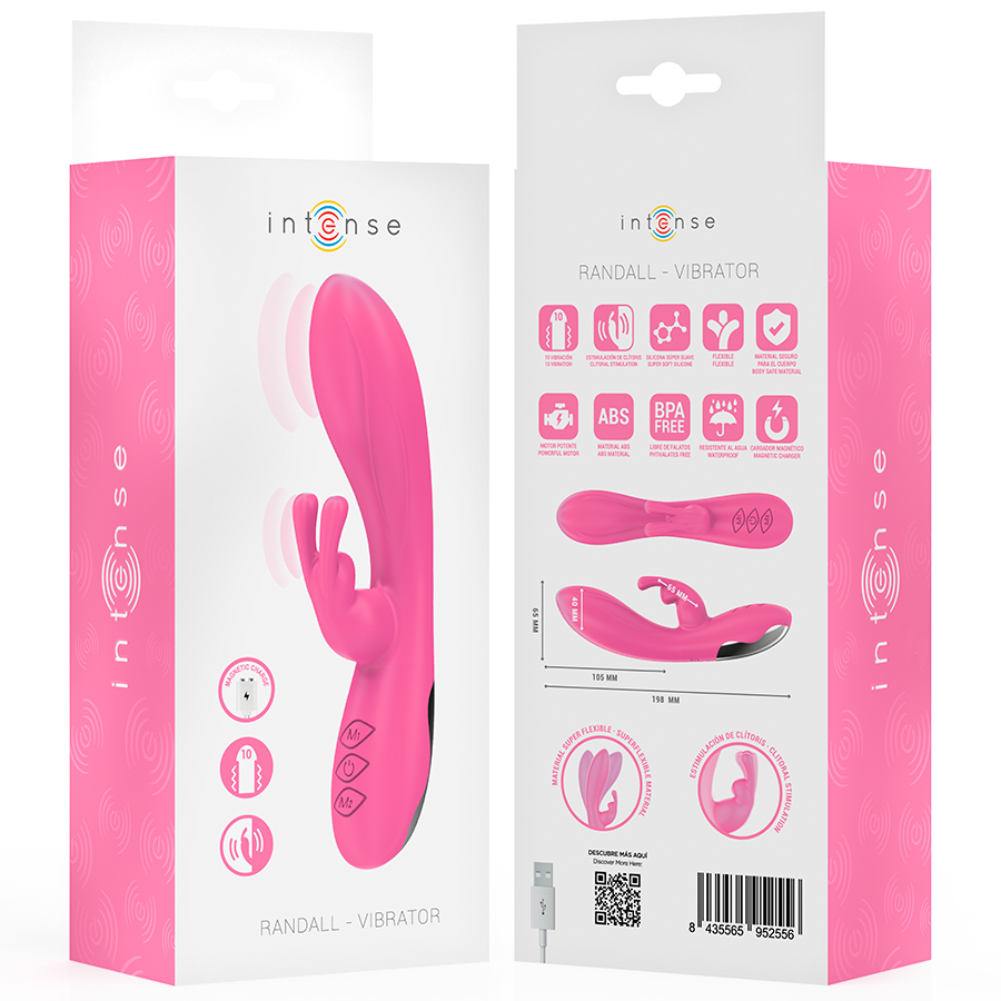 INTENSE - Randall Rabbit Vibrator, 10 Vibrationsmodi, Rosa