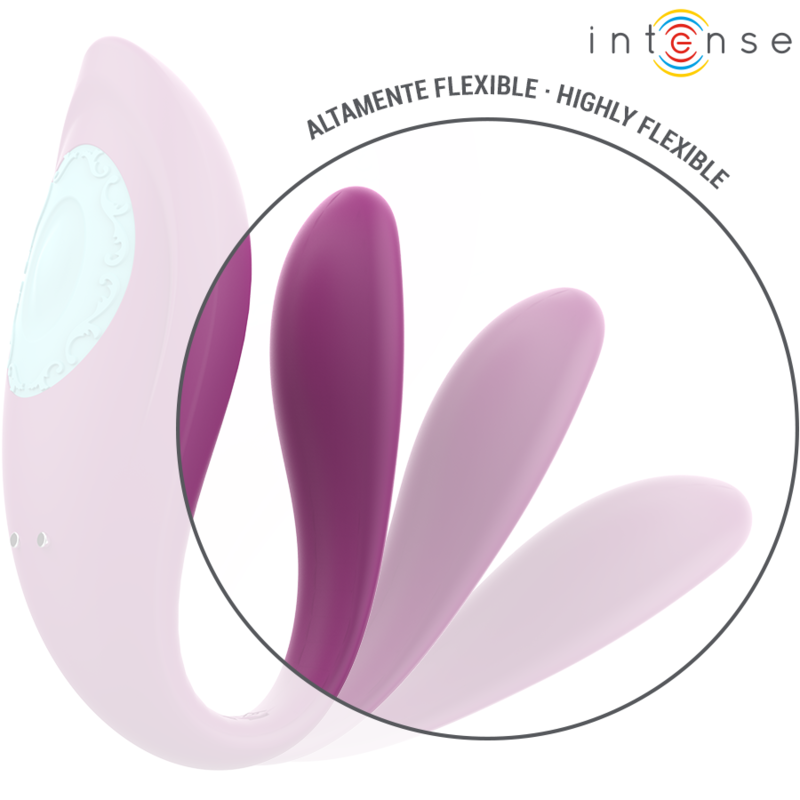 INTENSE - Annie U-förmiger Vibrator und Stimulator Lila mit Fernbedienung