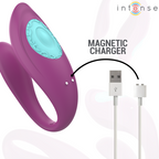 INTENSE - Annie U-förmiger Vibrator und Stimulator Lila mit Fernbedienung