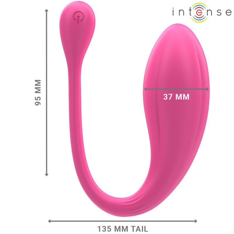 INTENSE - Janice U-Vibrator mit Doppelstimulation, 10 Vibrationsmodi, Rosa, Fernbedienung