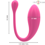 INTENSE - Janice U-Vibrator mit Doppelstimulation, 10 Vibrationsmodi, Rosa, Fernbedienung