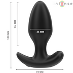INTENSE - Joey Analplug, 10 Vibrationsmodi, Schwarz, mit Fernbedienung