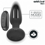 ADDICTED TOYS - ANALPLUG MIT VIBRIERENDER ZUNGE UND FERNBEDIENUNG