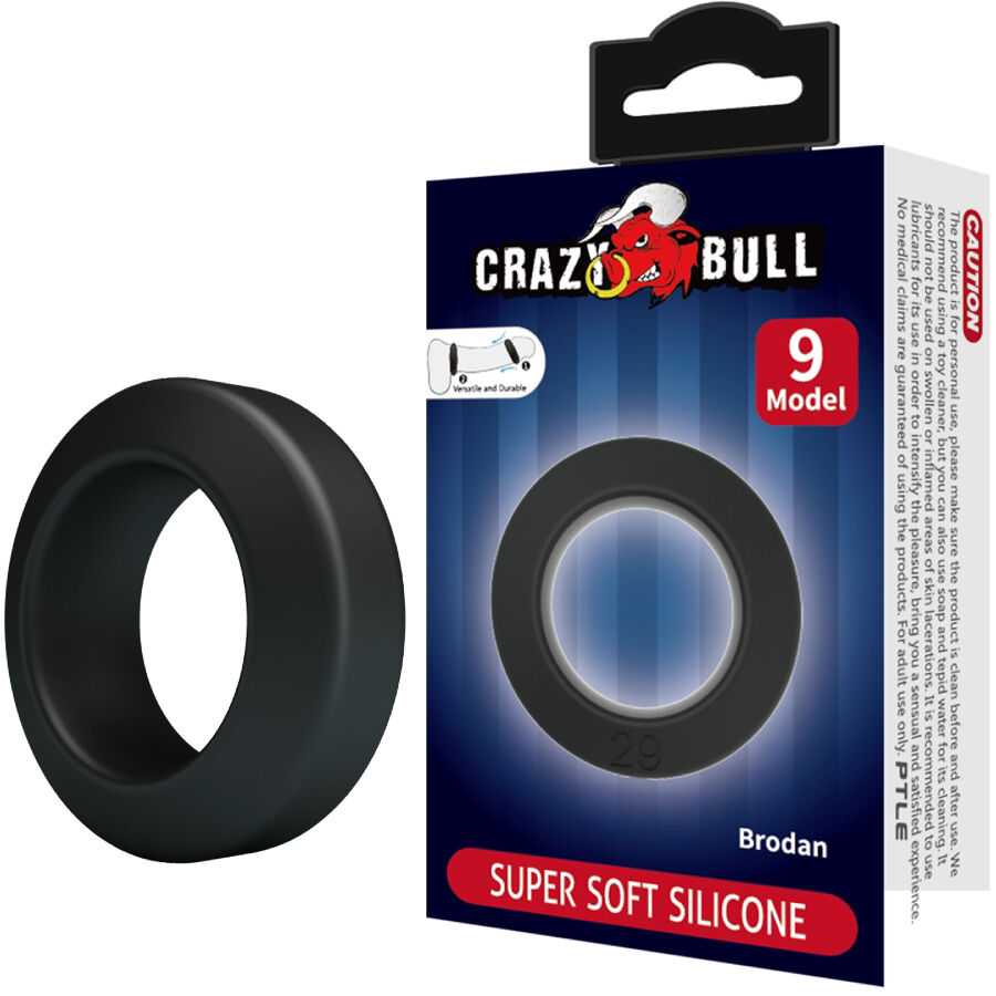 CRAZY BULL – Brodan Silikon-Penisring, Modell 9