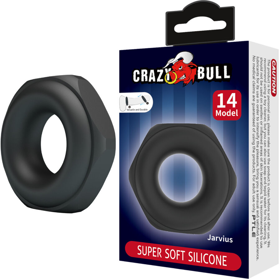 CRAZY BULL – Jarvius Silikon-Penisring, Modell 14