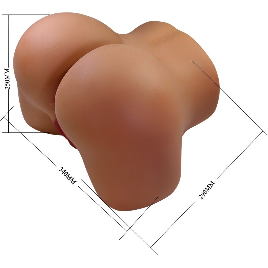 CRAZY BULL - Wendy realistischer weiblicher Po-Vibrator und Sauger mit Ton, 11 kg