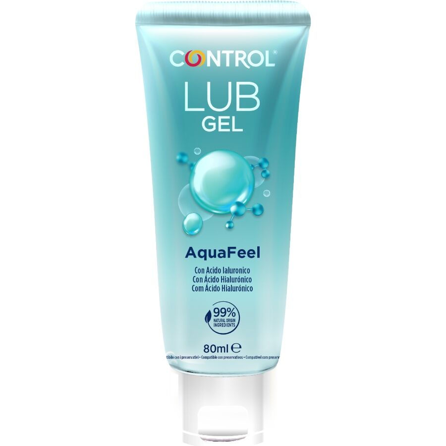 CONTROL – AquaFeel Gleitmittel mit Hyaluronsäure, 80 ml