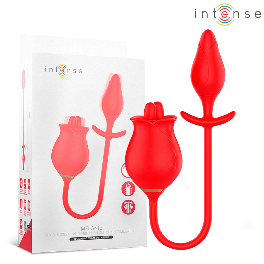 INTENSE – Melanie Doppelter Klitorisstimulator Mit Zickzack-Zunge