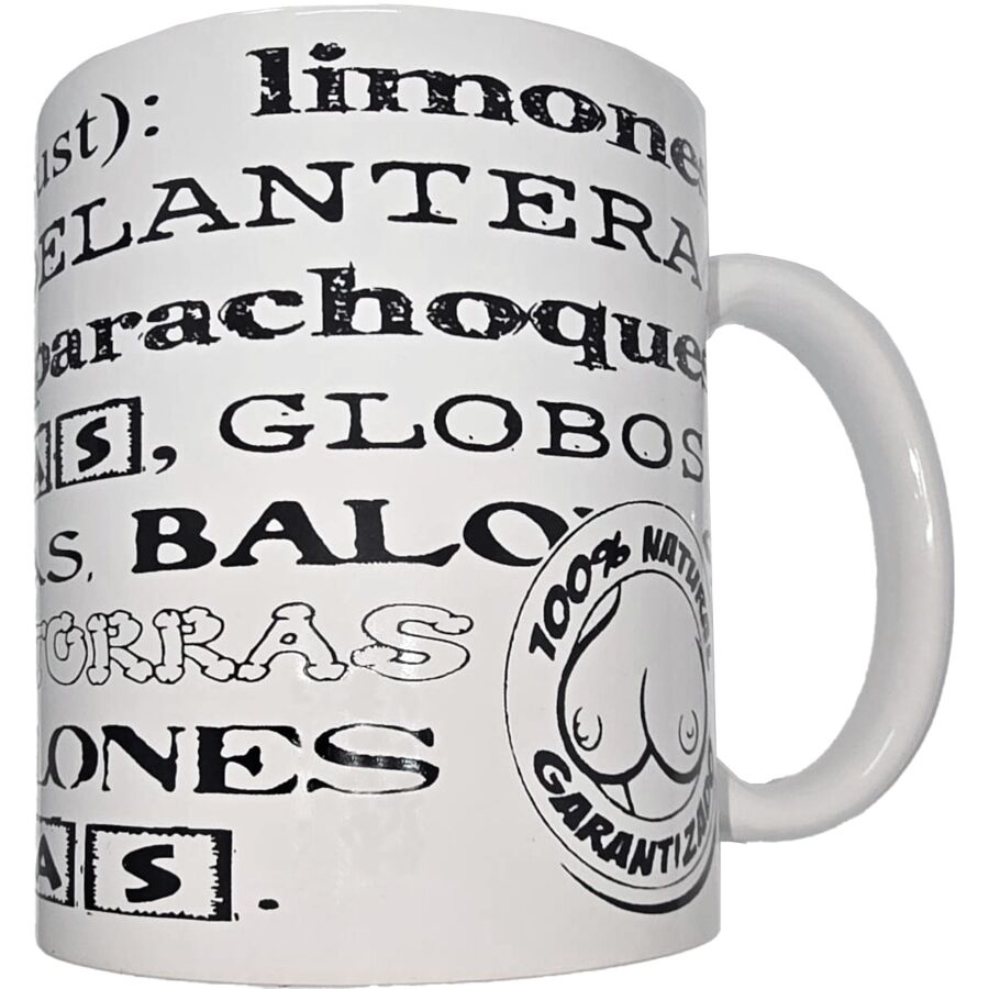 DIABLO PICANTE – Weisse Tasse Mit Tittensynonymen 370 ml
