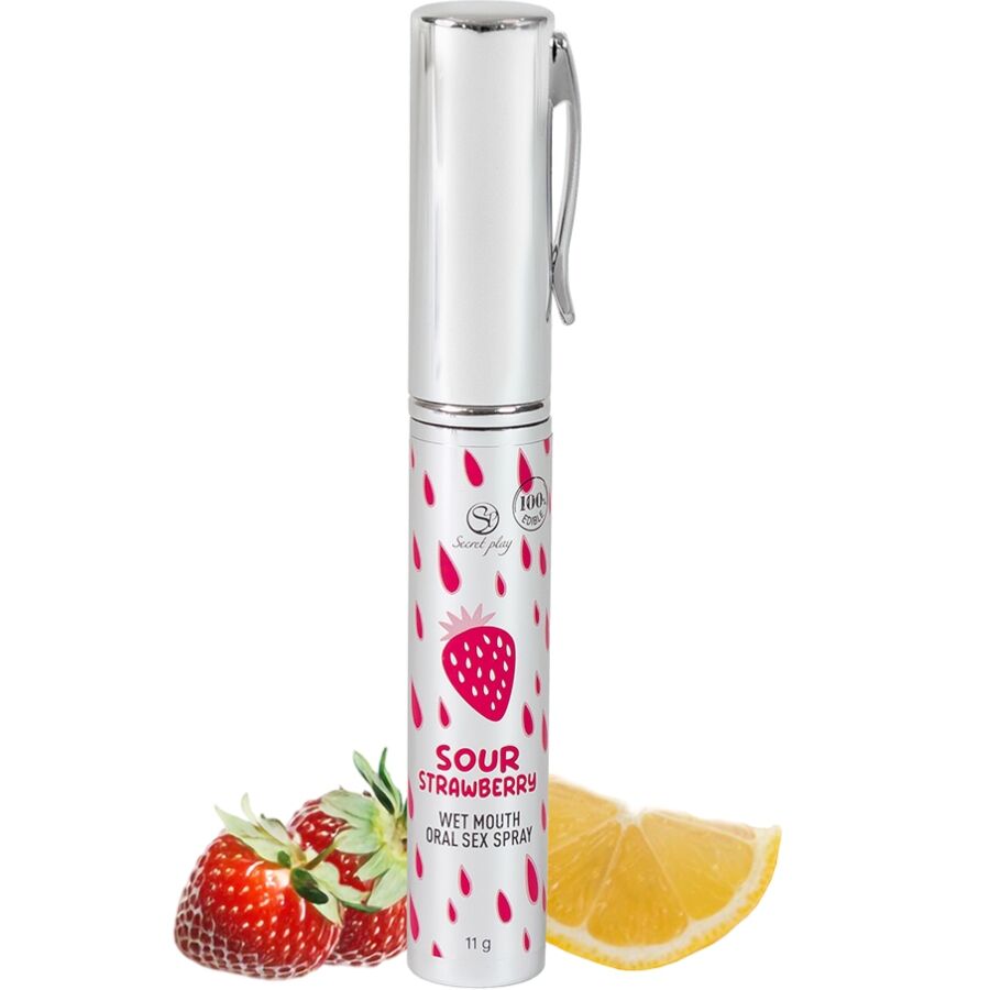 SECRETPLAY – Oralsexspray Mit Saurem Erdbeergeschmack