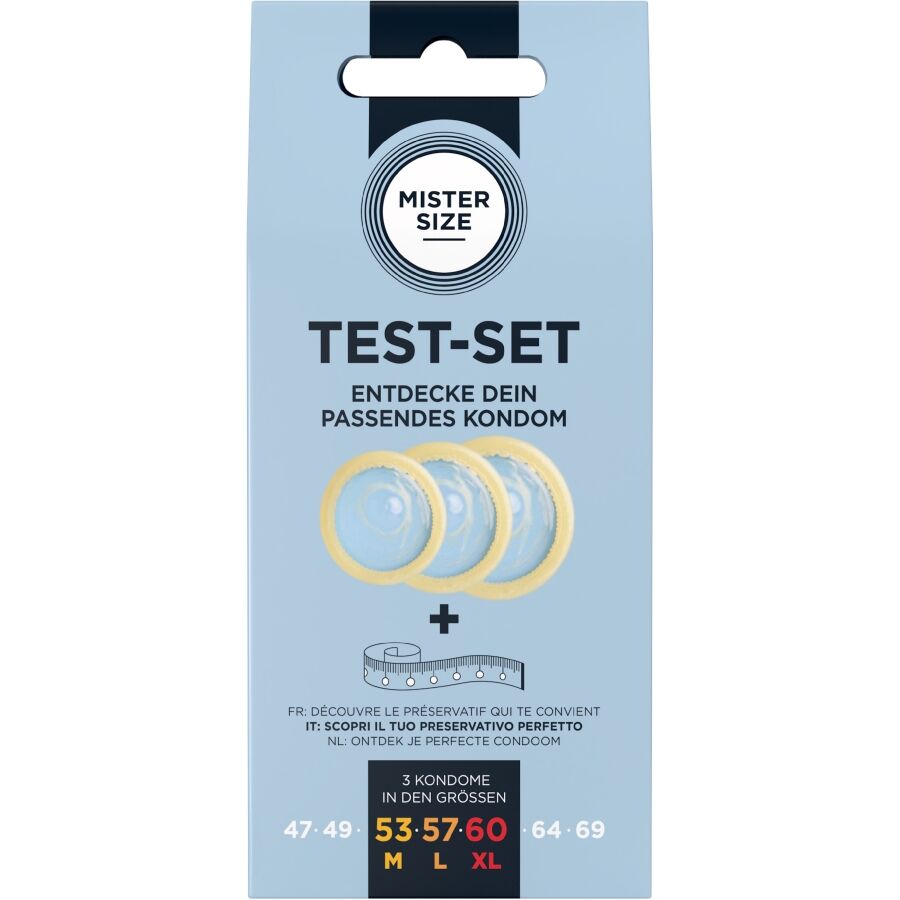 MISTER SIZE – Testset Mit 3 Kondomen In Verschiedenen Grössen + Massband