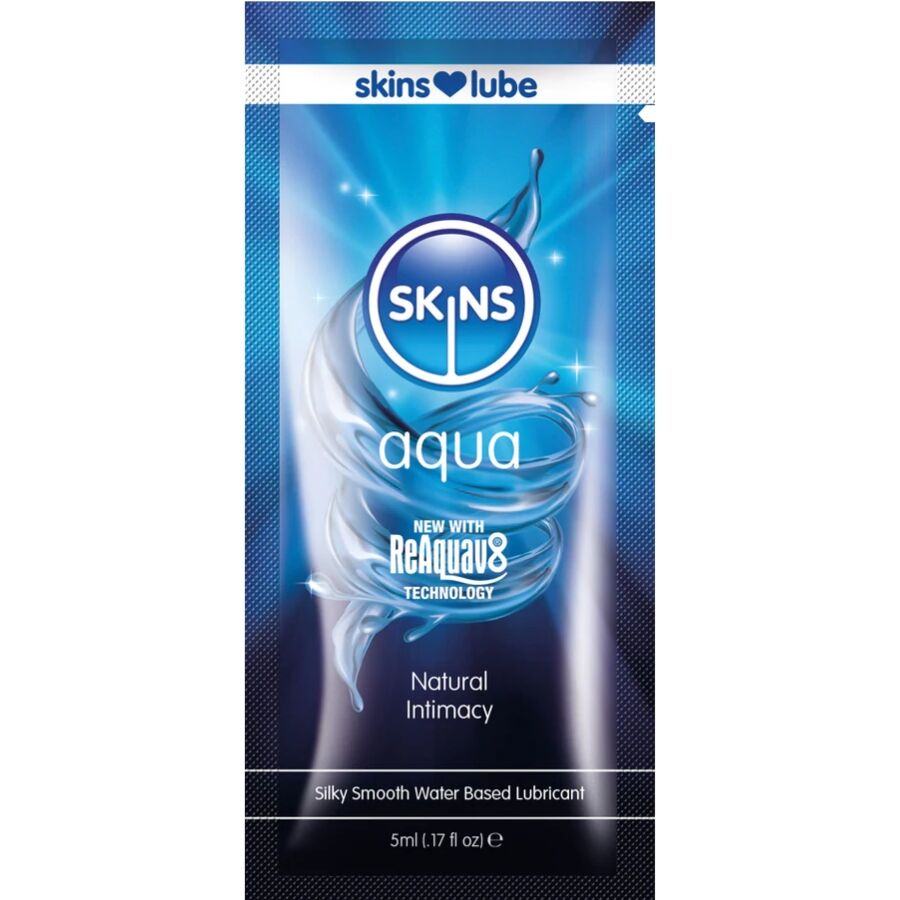 SKINS – Aqua Gleitmittel auf Wasserbasis, Einzelportion, 5 ml