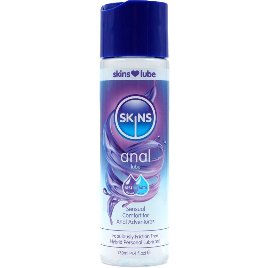 SKINS – Anal Hybrid-Gleitmittel auf Wasser- und Silikonbasis, 130 ml