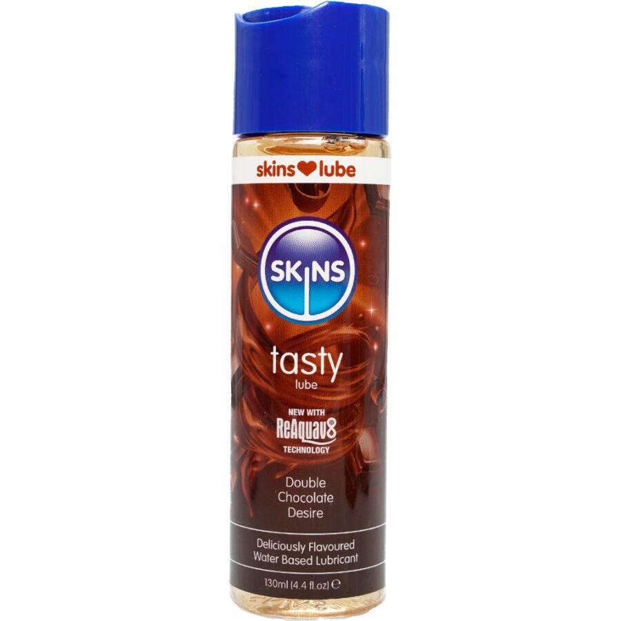SKINS – Delicious Gleitmittel auf Wasserbasis mit Doppelschokoladengeschmack, 130 ml