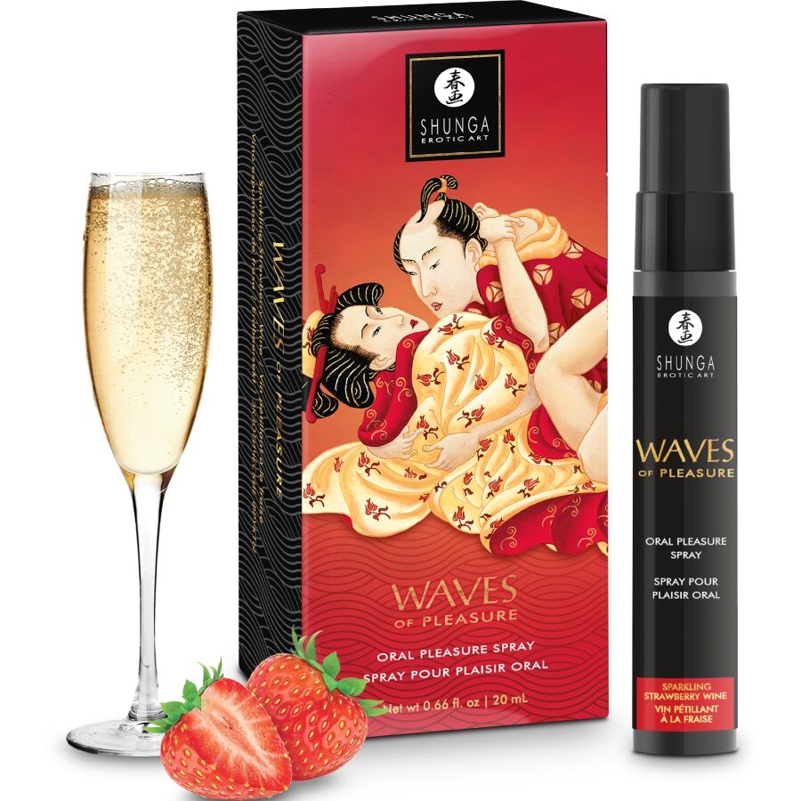 SHUNGA – Waves Pleasure Spray Oral Sexuctive Erdbeere 20 ml