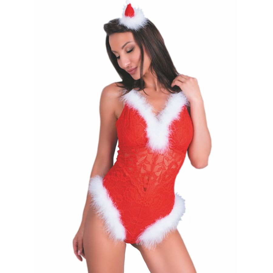 LIVCO CORSETTI FASHION – Naughty Santa Lc 90706 Weihnachtsbody S/M