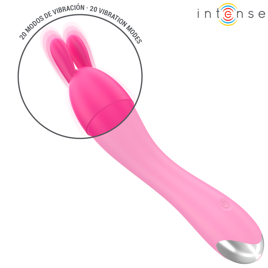 INTENSE - CHER VIBRATOR MIT 20 MUSTER UND AUSTAUSCHBAREN AUFSÄTZEN