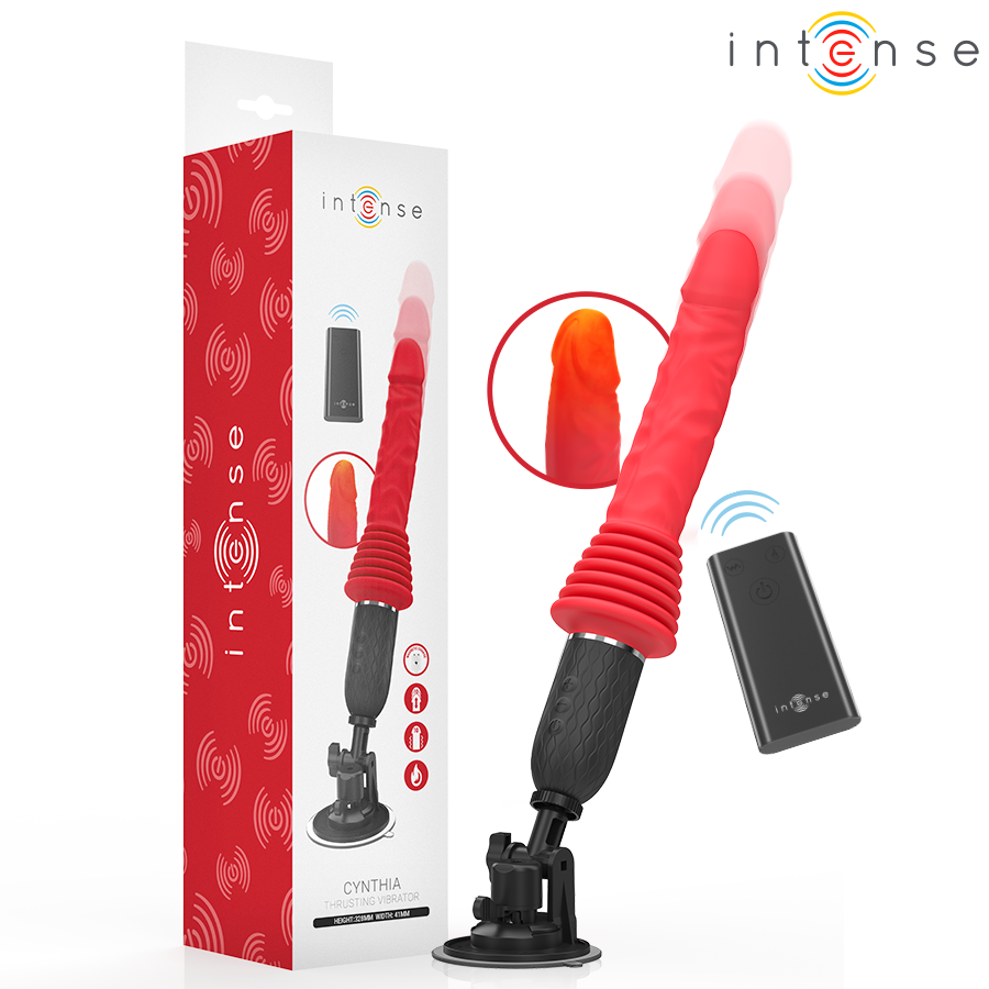 INTENSE – Cynthia Stoßvibrator mit Fernbedienung und Wärmefunktion