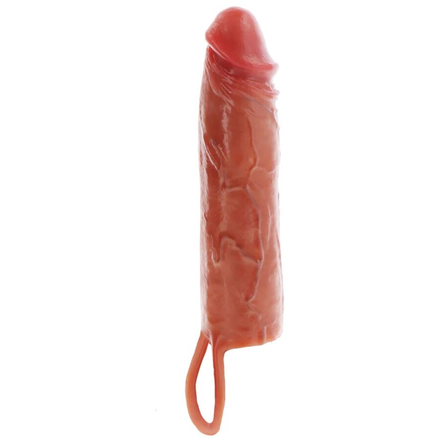 GET REAL – Hydrierte Haut Silikon-Penishülle Karamelln 20 cm