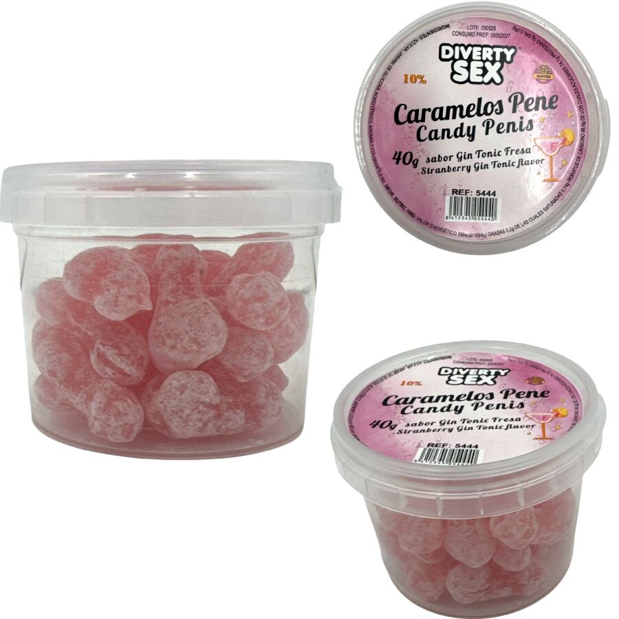 DIABLO PICANTE – 20 Penisbonbons mit Gin-Tonic-Geschmack