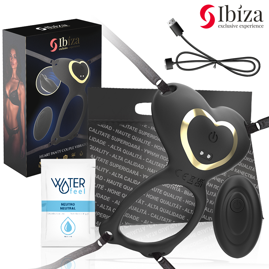 IBIZA – Herz-Panty-Partnervibrator mit Fernbedienung