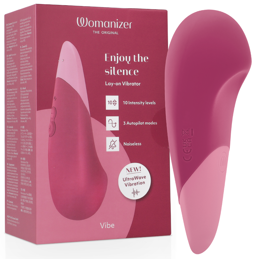 WOMANIZER – Vibe Lay-On Silent Vibrator Dusky Pink