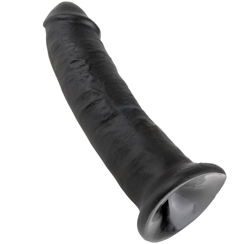 KING COCK - Realistischer Dildo Schwarz, 22,9 cm