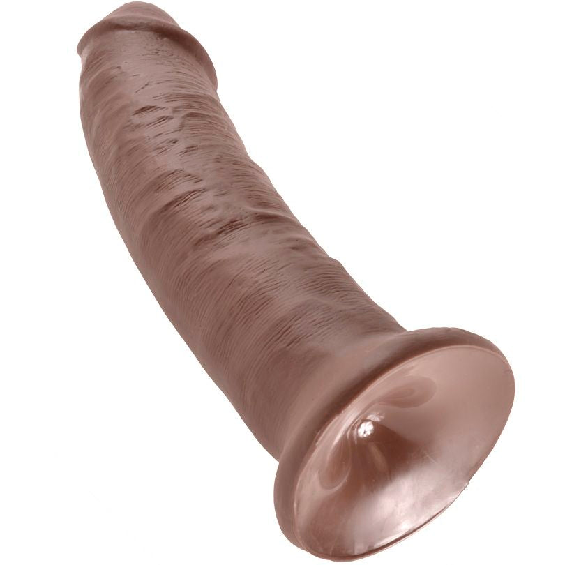 KING COCK - Realistischer Dildo Braun, 22,9 cm