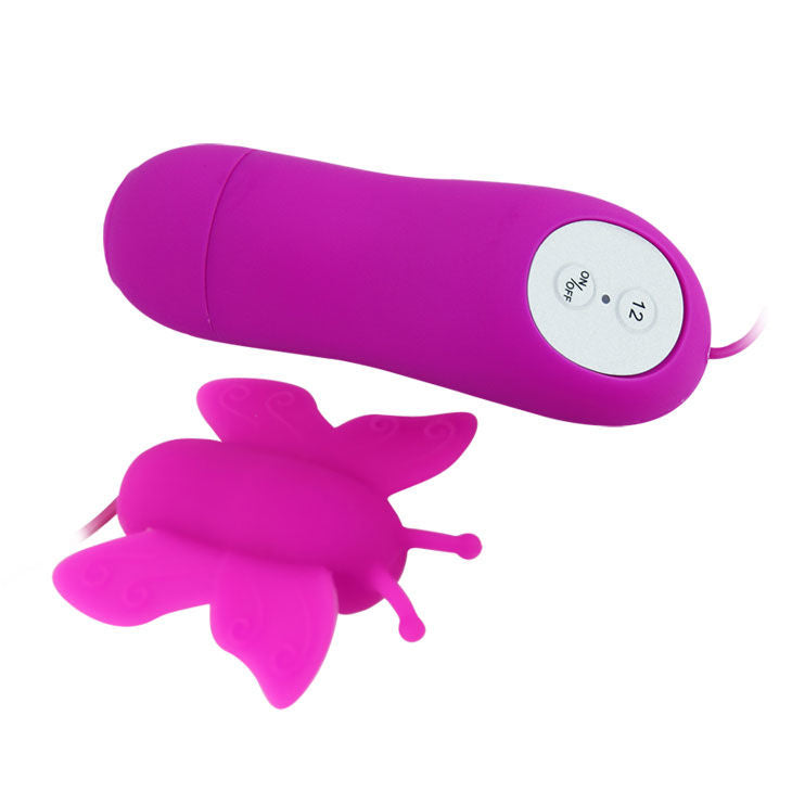 BAILE - Love Eggs Butterfly Clitoris Stimulator 12 Geschwindigkeiten Lila Fernbedienung diskret