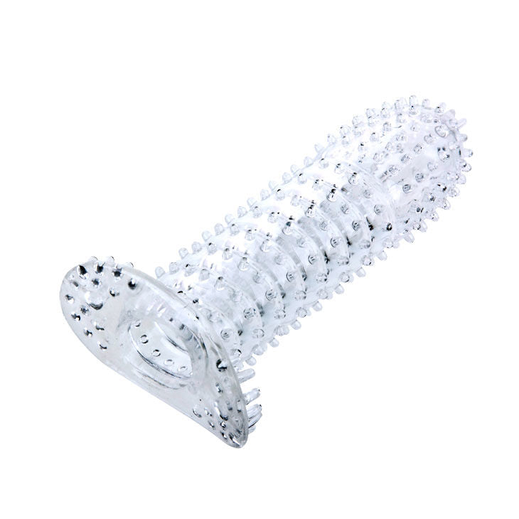 BAILE - Transparente Penishülle mit strukturierter Oberfläche, 14 cm