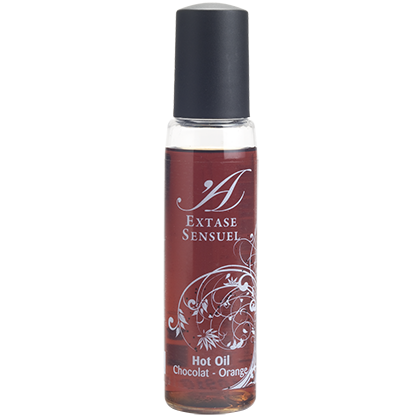 EXTASE SENSUAL - Stimulierendes Reise-Massageöl mit Schokoladen- und Orangenduft, 35 ml