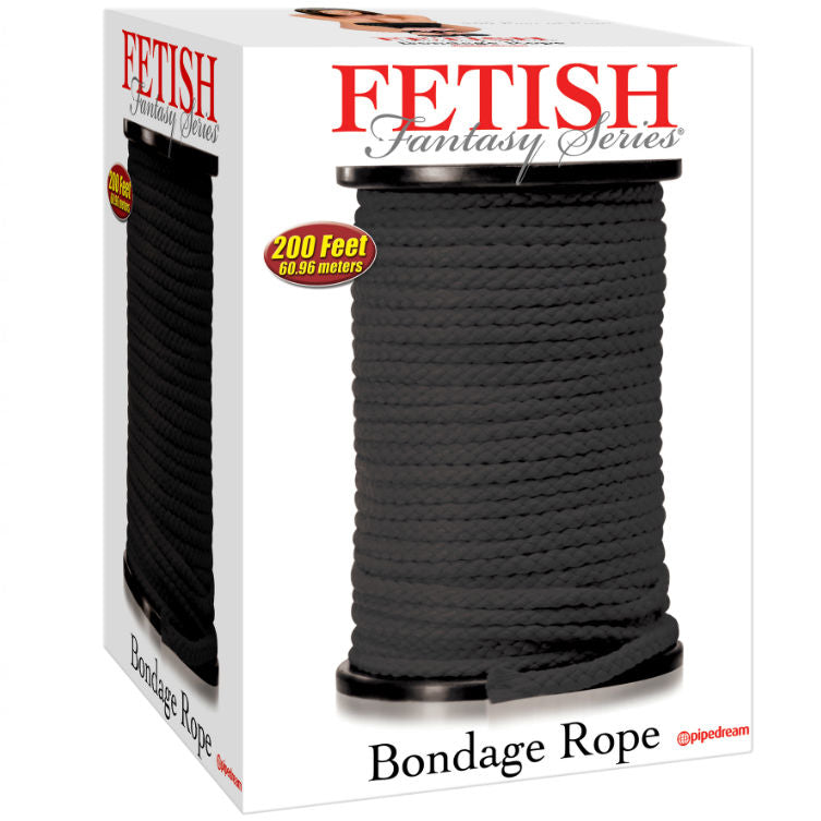 FETISH FANTASY SERIES – Bondageseil schwarz 60,96 Meter
